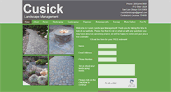 Desktop Screenshot of cusicklandscape.com